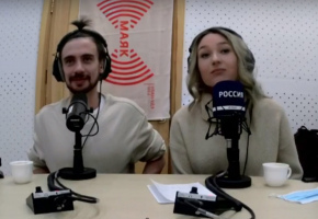 Елизавета Михайлова и Дмитрий Тарбеев на радио «Маяк»