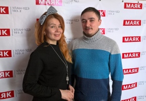 Алена Байбородина и Петр Прозоровский на радио «Маяк»
